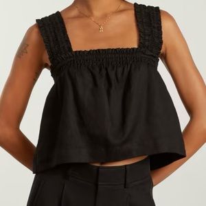 The Smocked Linen Cami by Everlane